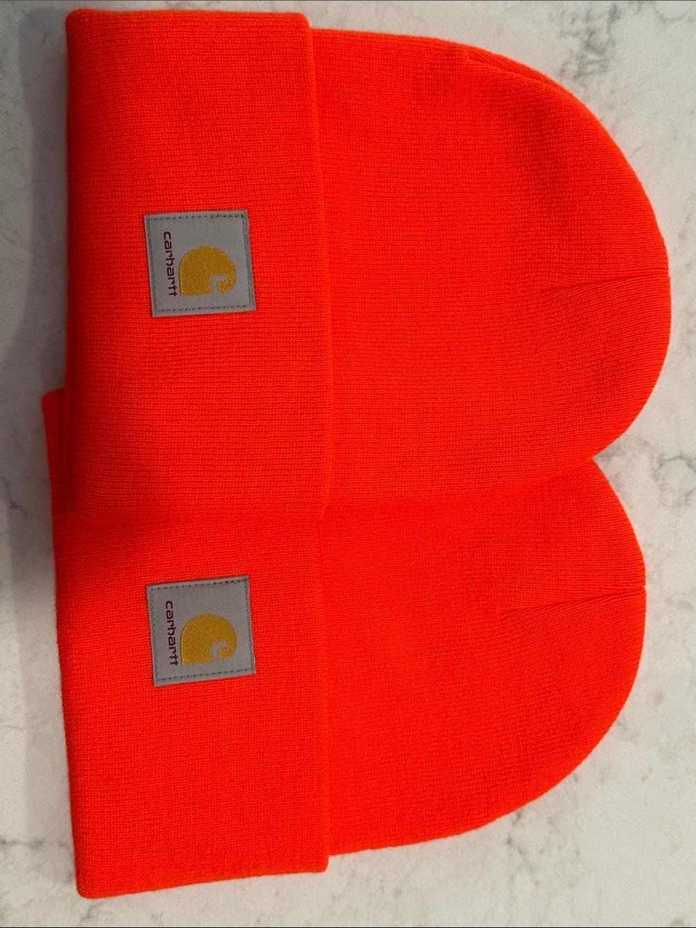 Carhartt Bright Orange Cuffed hat set of 2